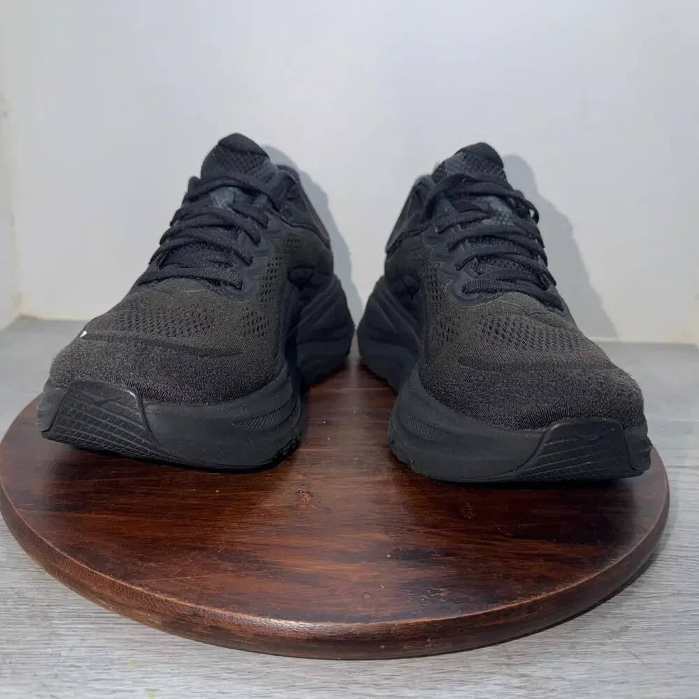 Hoka One One Bondi 9 Men's Size 8 4E Black Running Shoes Sneakers 1162015 BBLC